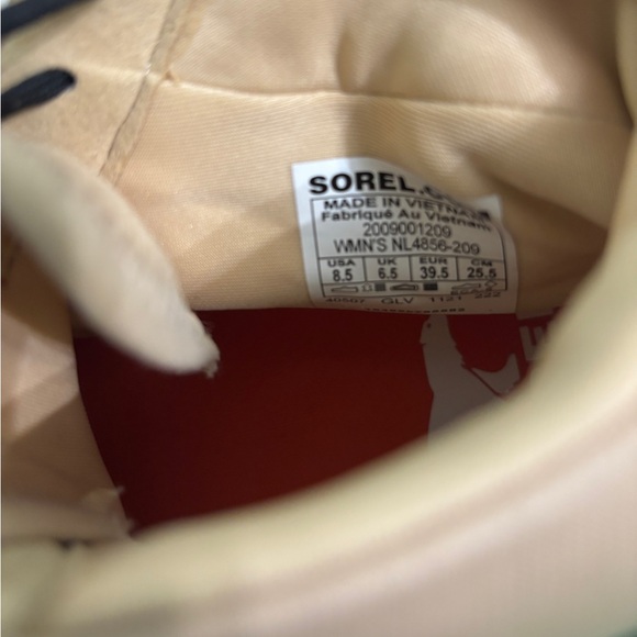 Sorel Women's Tan and Black High-Top Sneakers - Picture 7 of 7